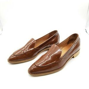 Everlane Modern Patent Leather Loafer Brown